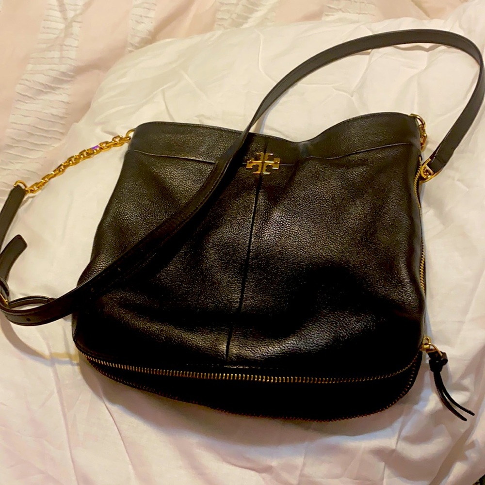 Tory Burch Medium size black cross body purse